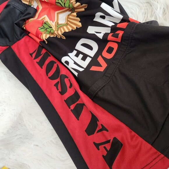 World Jerseys Red‎ Army Vodka Cycling Jersey Size M Short Sleeves Flaw - Picture 8 of 9